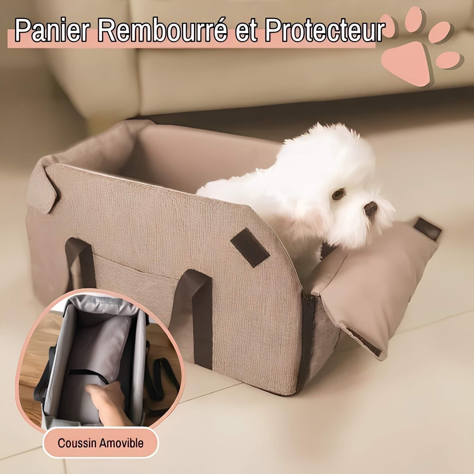Sac de transport pour Chien la niche de jules Jujucarnest panier rembourré et protecteur