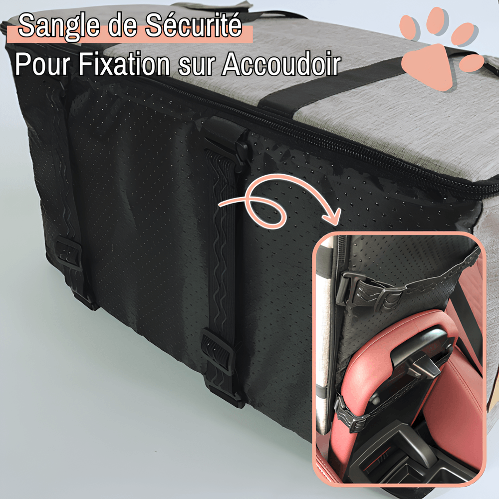 Sac de transport pour Chien la niche de jules Jujucarnest sangle sécurité accoudoir