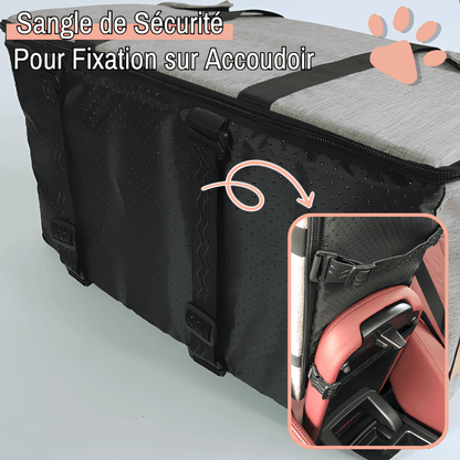 Sac de transport pour Chien la niche de jules Jujucarnest sangle sécurité accoudoir