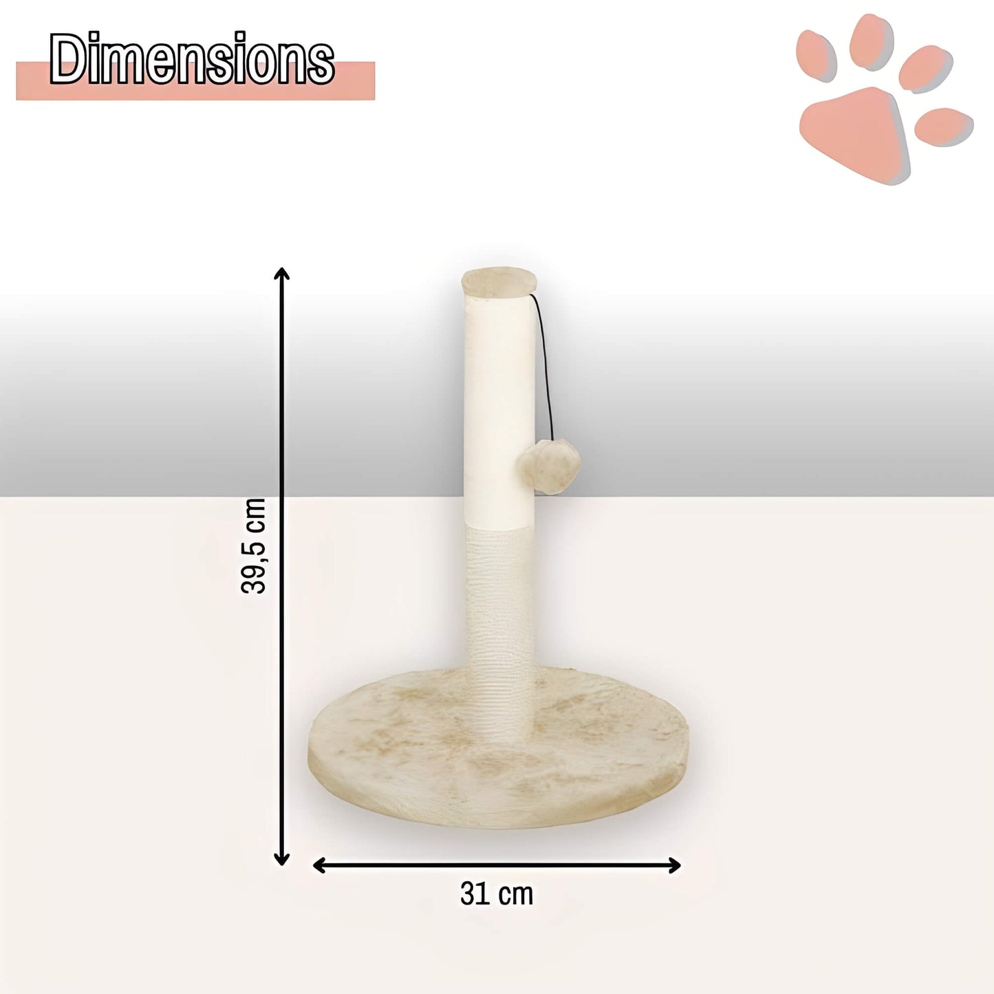 arbre a chat JujuLukiCatree la niche de jules dimensions ecru