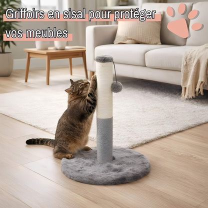 arbre a chat JujuLukiCatree la niche de jules griffoirs en sisal pour proteger vos meubles gris anthracite