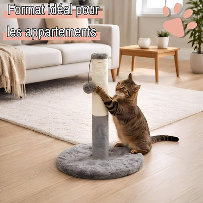 arbre a chat JujuLukiCatree la niche de jules petit format ideal pour les appartements gris anthracite