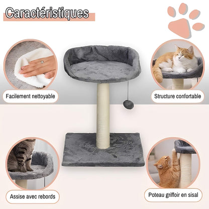 arbre a chat avec assise JujuCatLounge caracteristiques