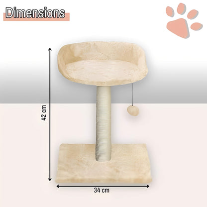 arbre a chat avec assise JujuCatLounge dimensions