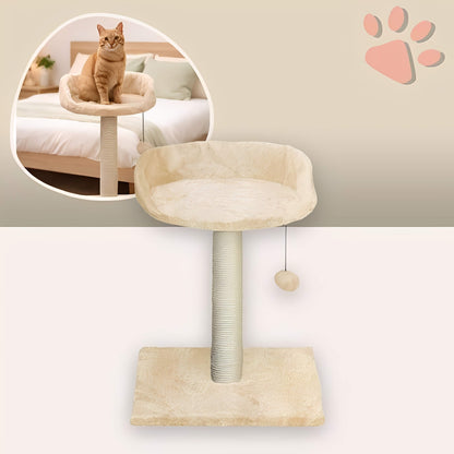 arbre a chat avec assise JujuCatLounge variante ecru