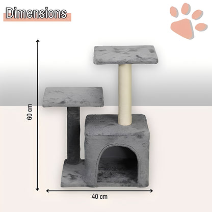 arbre a chat avec refuge JujuLukiRefugeCat la niche de jules dimensions