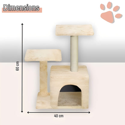 arbre a chat avec refuge JujuLukiRefugeCat la niche de jules dimensions 2