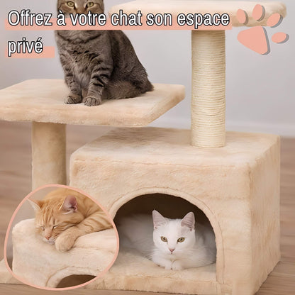 arbre a chat avec refuge JujuLukiRefugeCat la niche de jules espace prive
