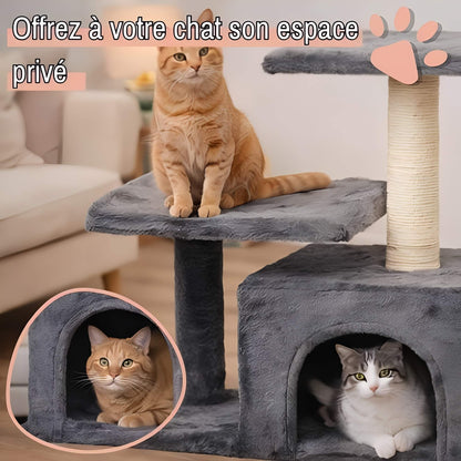 arbre a chat avec refuge JujuLukiRefugeCat la niche de jules offrez chat espace prive