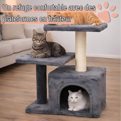 arbre a chat avec refuge JujuLukiRefugeCat la niche de jules refuge confortable plateformes hauteur