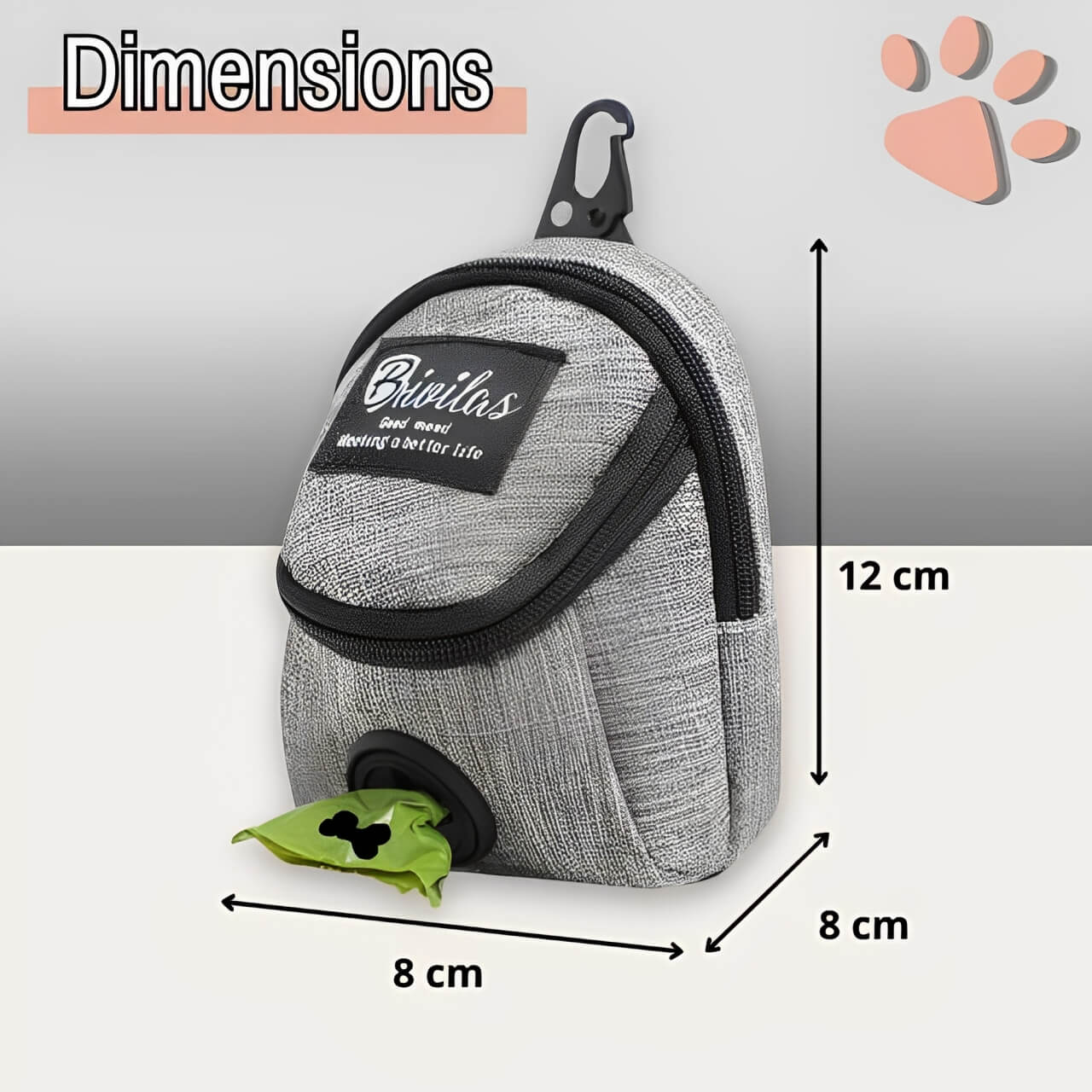 distributeur de sacs pour chien jujubagpoop la niche de jules dimensions