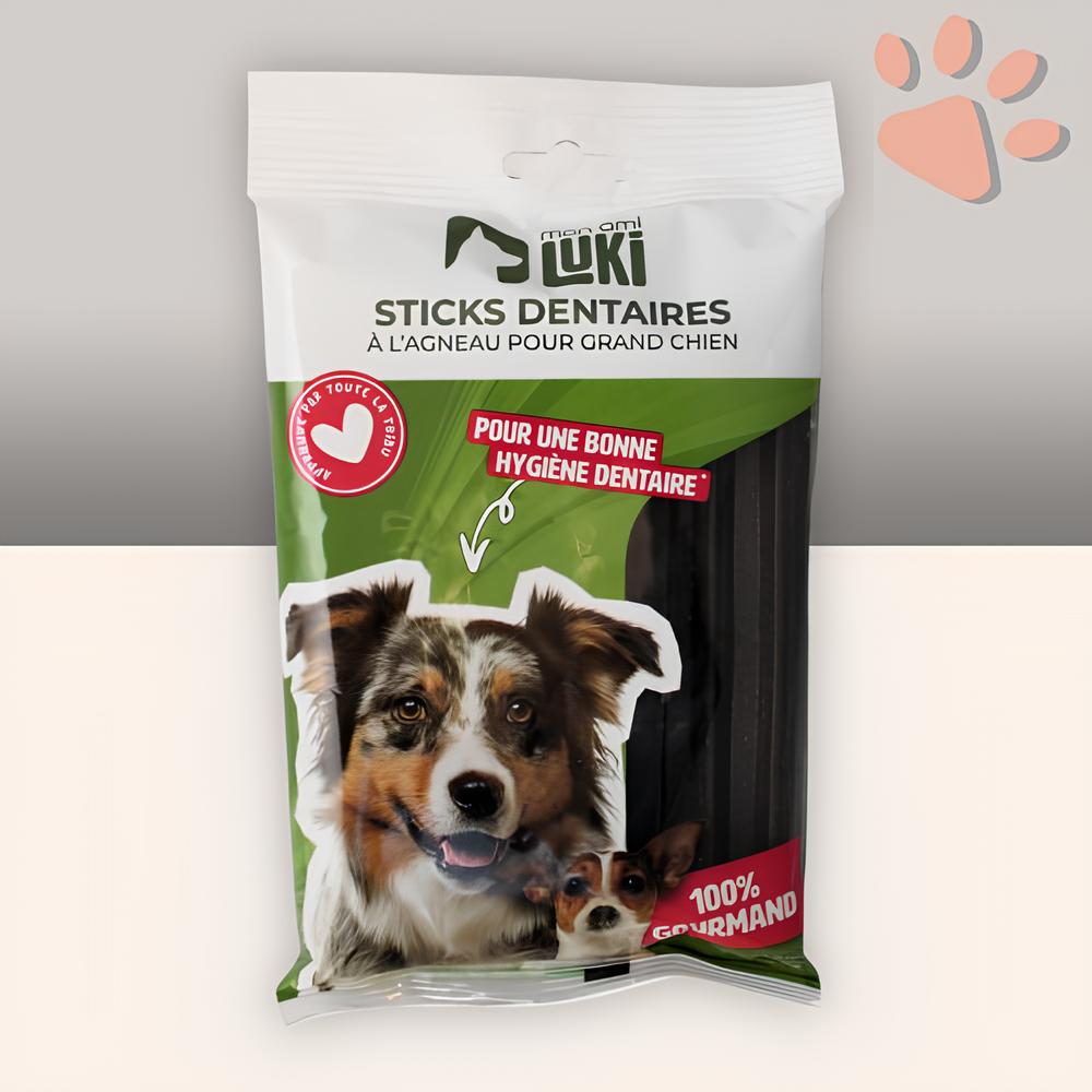 friandise pour chien stick dentaire agneau grand chien la niche de jules mon ami luki