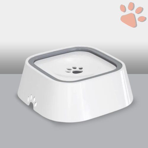 gamelle anti debordement pour chien la niche de jules jujugam blanc