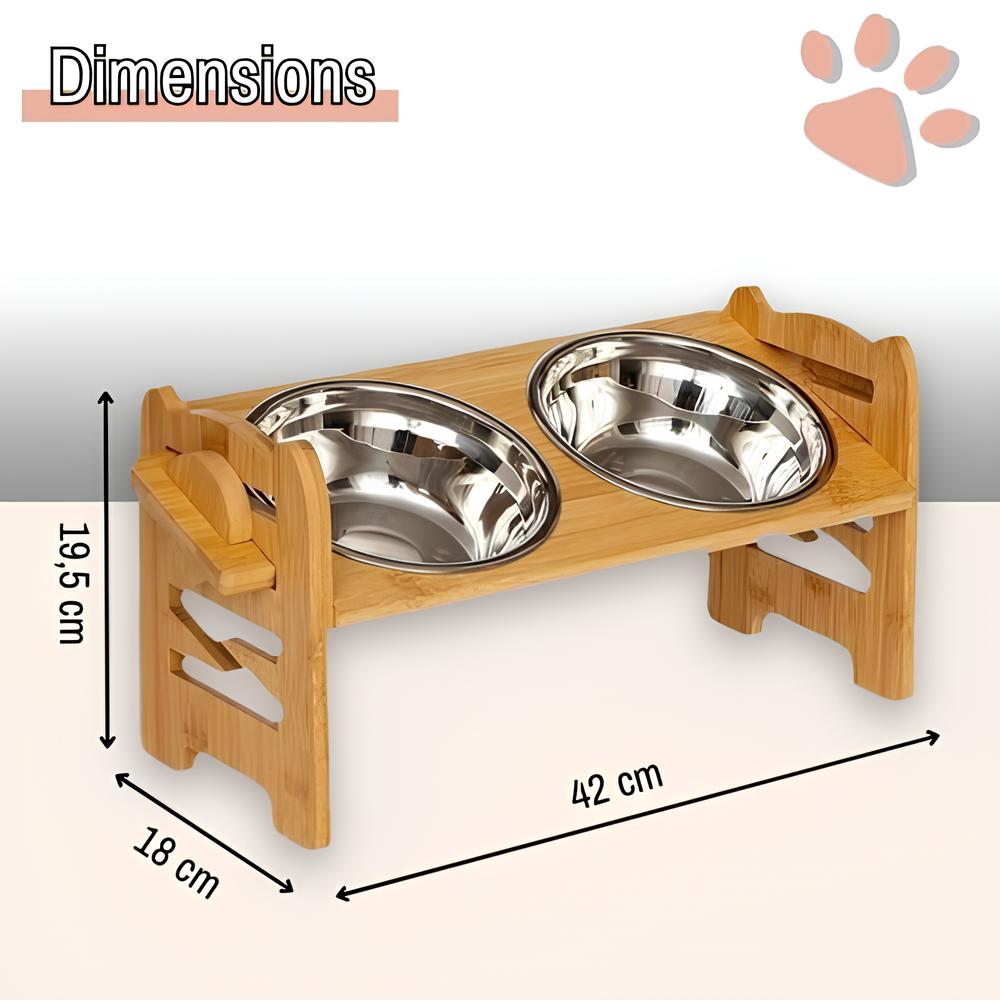 gamelle surélevée pour chien JuJuBambouBowl la niche de jules dimensions