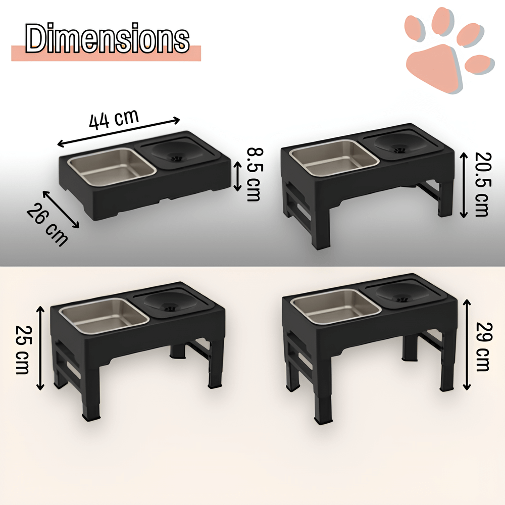 gamelle surélevée pour chien trépied gamelle jujubowllift acier la niche de jules dimensions