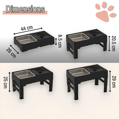 gamelle surélevée pour chien trépied gamelle jujubowllift acier la niche de jules dimensions