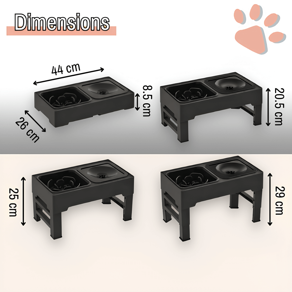 gamelle surélevée pour chien jujubowllift anti glouton la niche de jules dimensions