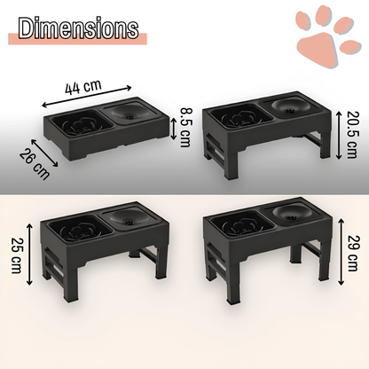 gamelle surélevée pour chien jujubowllift anti glouton la niche de jules dimensions