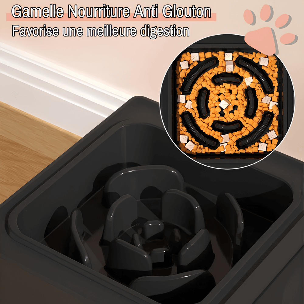 gamelle surélevée pour chien jujubowllift anti glouton la niche de jules gamelle anti glouton