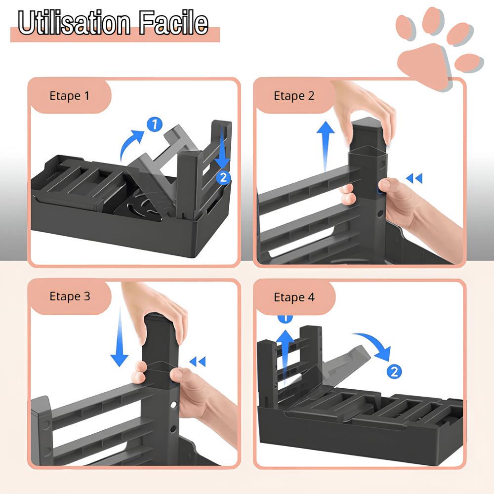 gamelle surélevée pour chien jujubowllift anti glouton la niche de jules utilisation facile