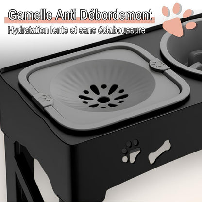 gamelle surélevée pour chien jujupetwell anti glouton la niche de jules gamelle anti débordement
