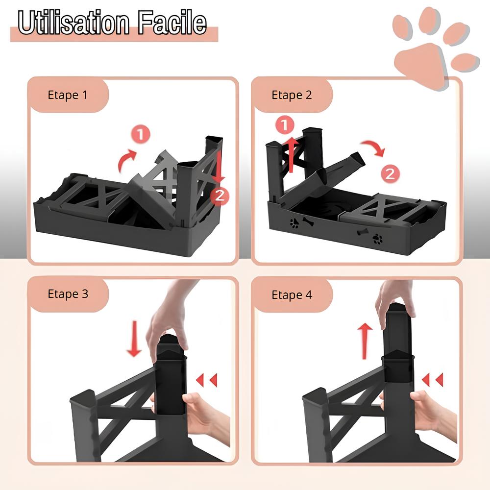 gamelle surélevée pour chien jujupetwell anti glouton la niche de jules facile à transporter