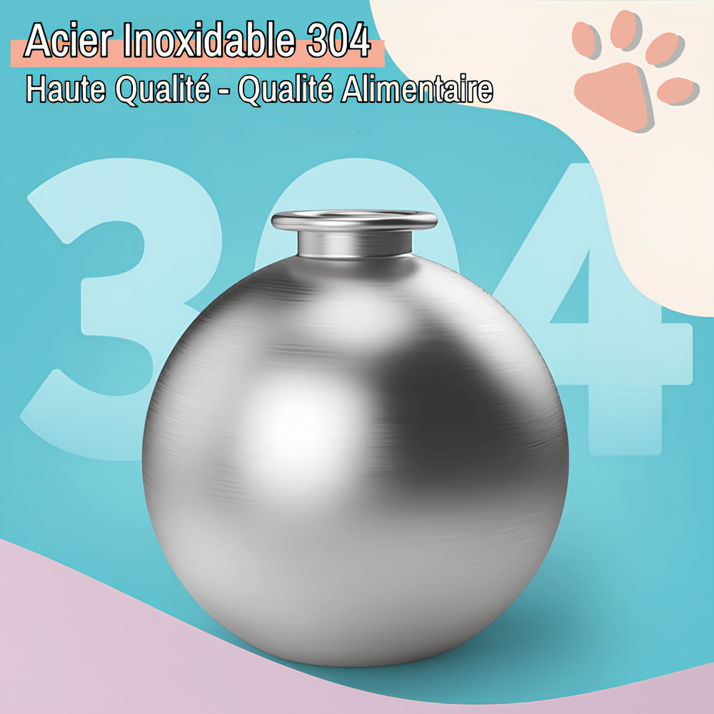 mini gourde ronde pour chien avec bec silicone 285 300 ml 2 en 1  jujuhydrogo la niche de jules acier inoxidable 304