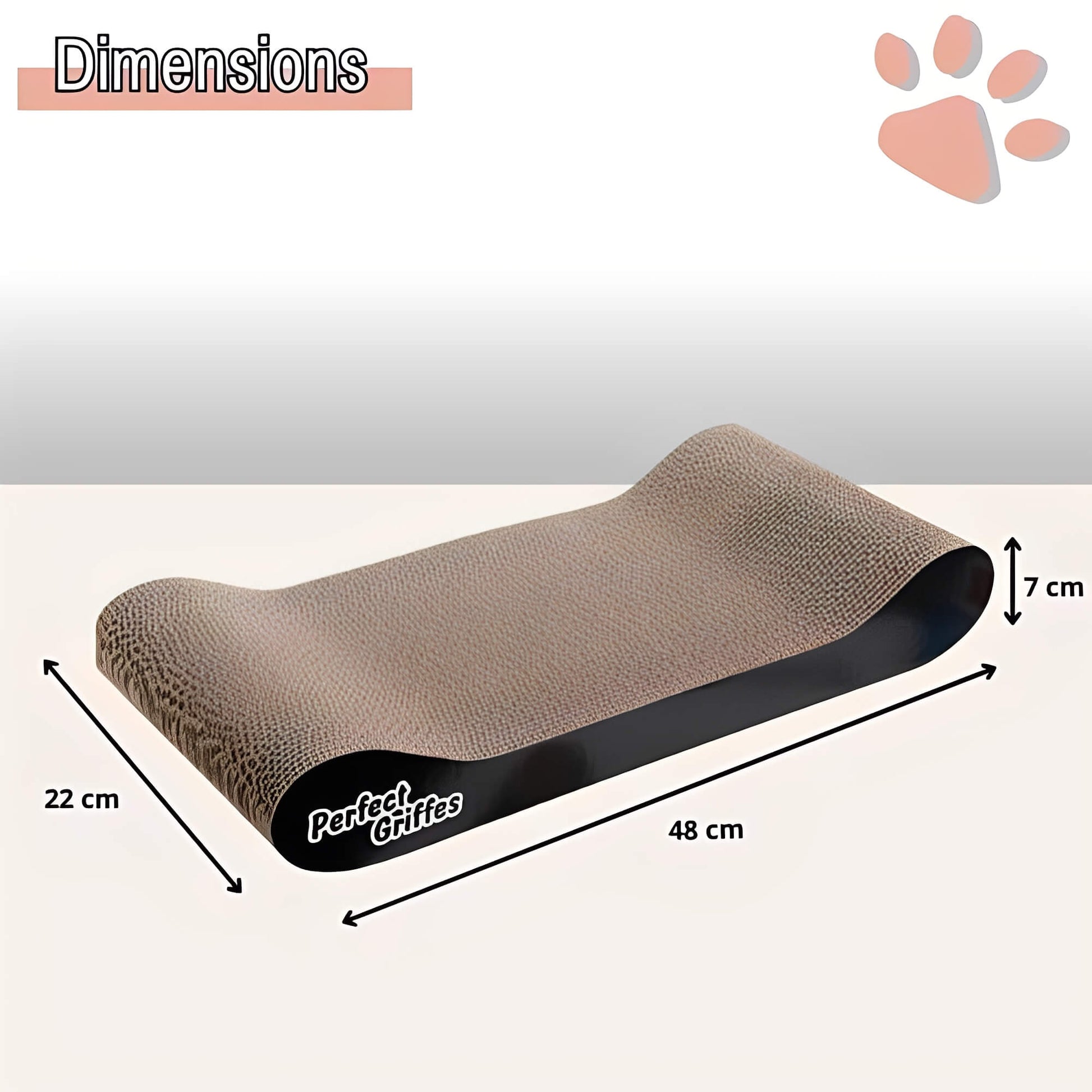 griffoir pour chat forme sofa JujuLukisofaStratch dimensions