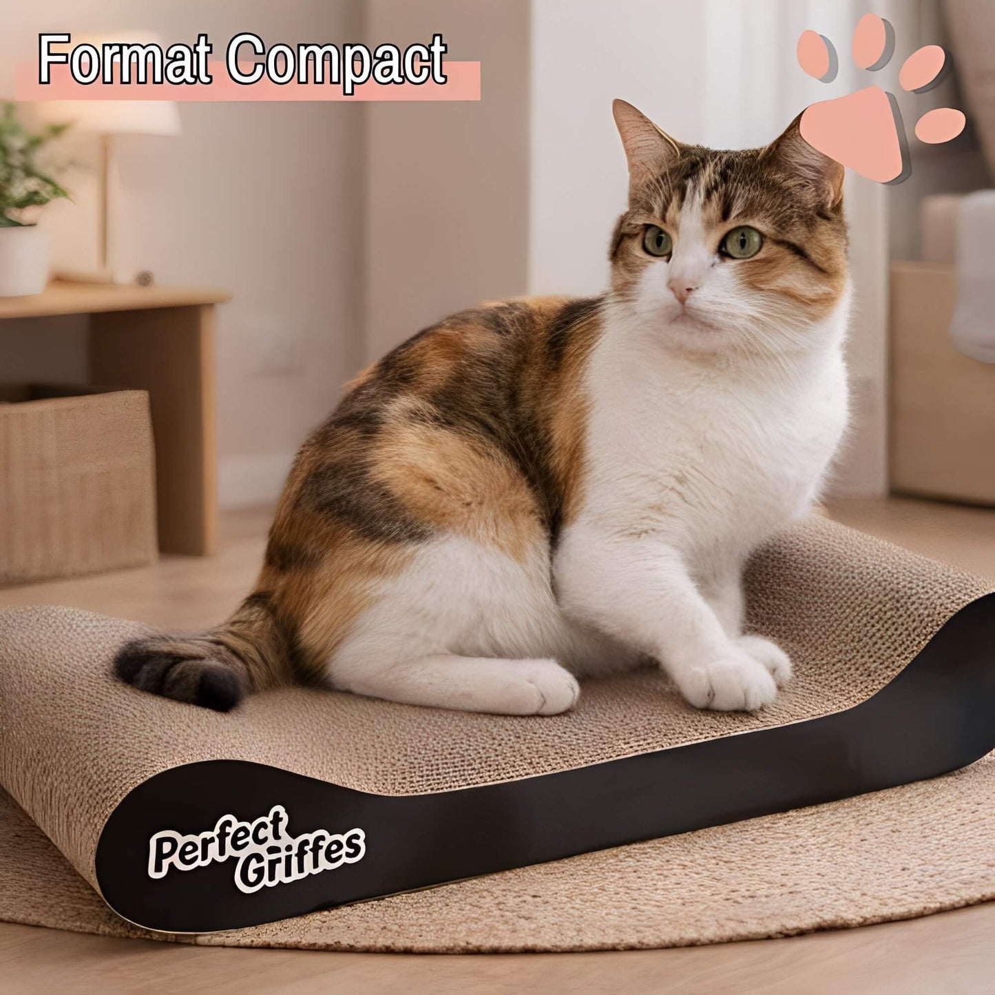 griffoir pour chat forme sofa JujuLukisofaStratch format compact