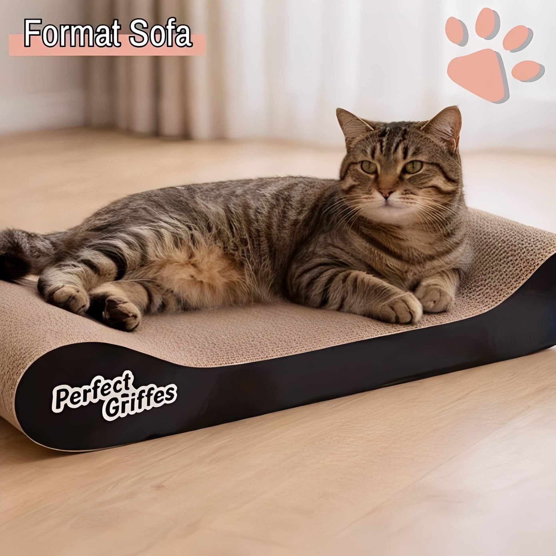 griffoir pour chat forme sofa JujuLukisofaStratch format sofa