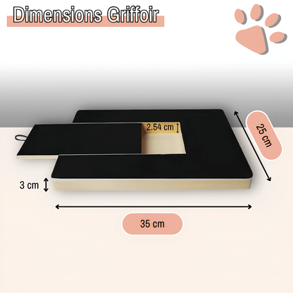 griffoir pour chien avec boite friandise JuJuScratchPaw la niche de jules variante dimensions