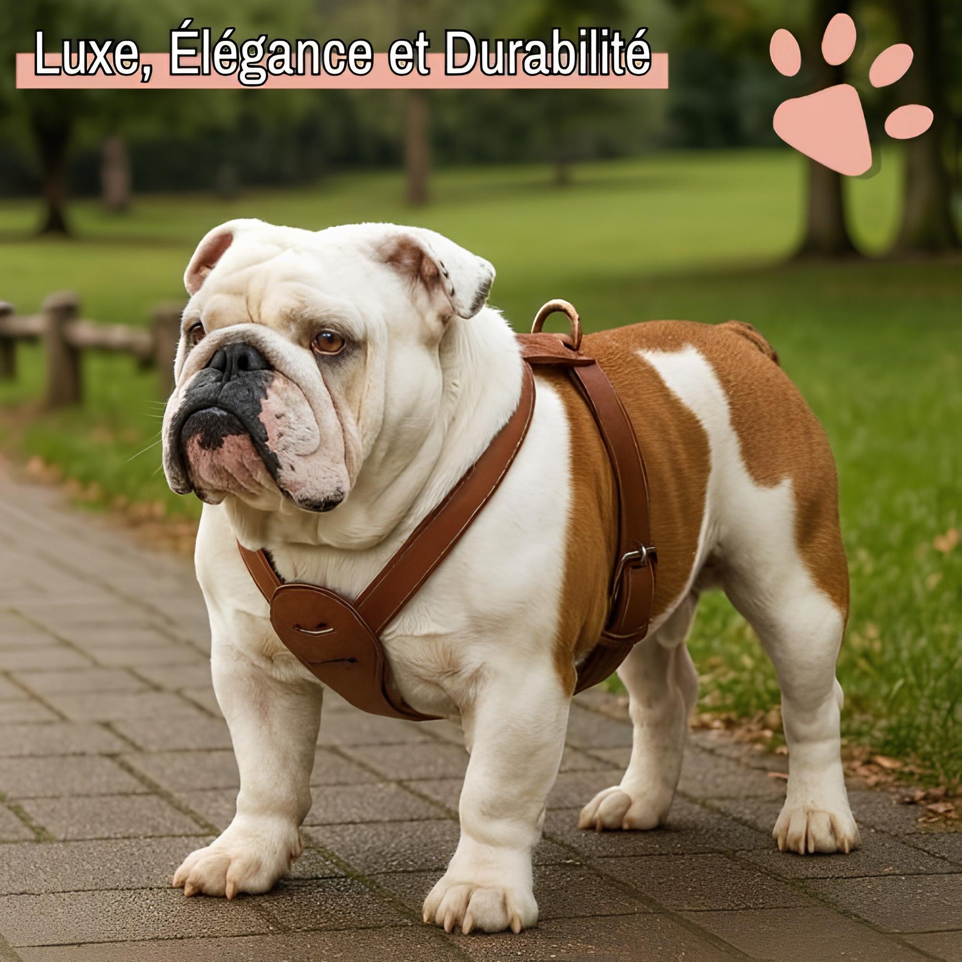 harnais en cuir veritable pour chien la niche de jules jujuluxeharness luxe et élégance