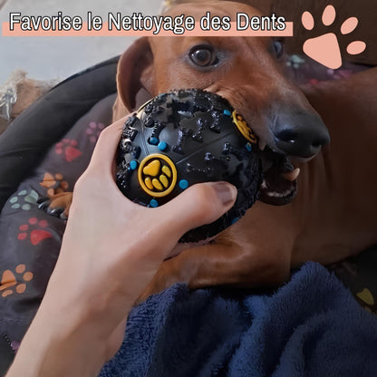 jouet pour chien boule distributeur croquette la niche de jules netoyage des dents