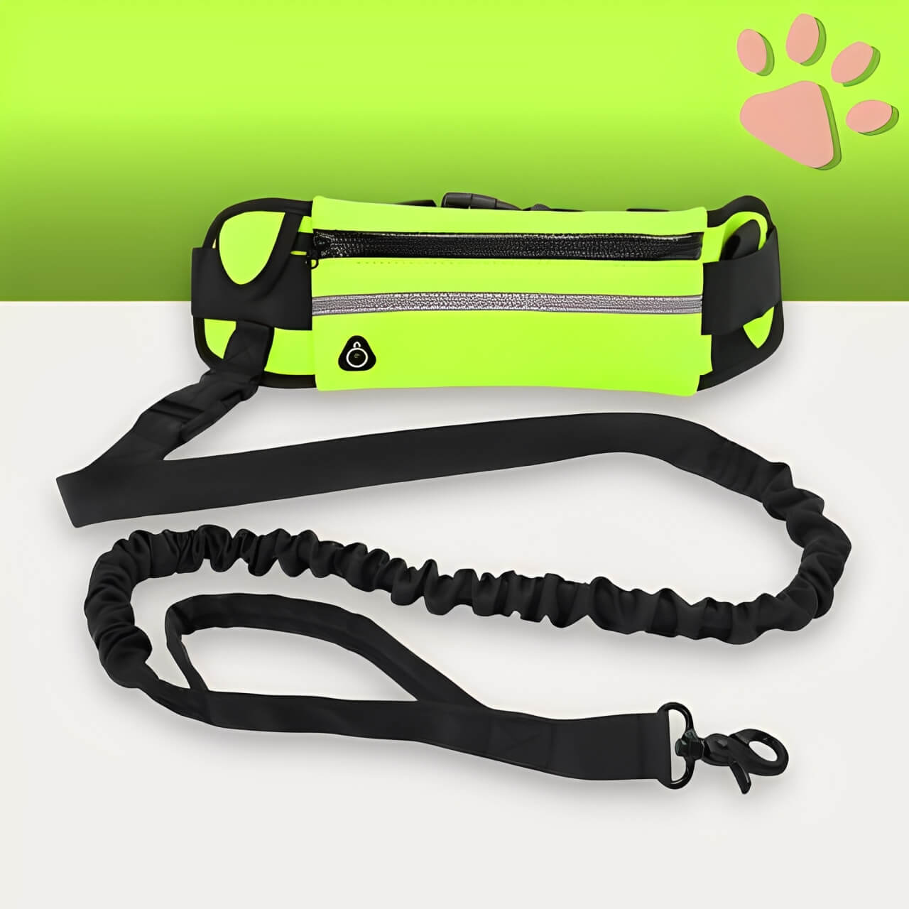 laisse pour chien mains libres jujurunleash la niche de jules jaune