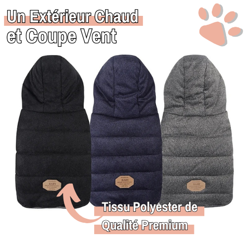 manteau pour chien doudoune hiver capuche la niche de jules jujumistermoustach coupe vent