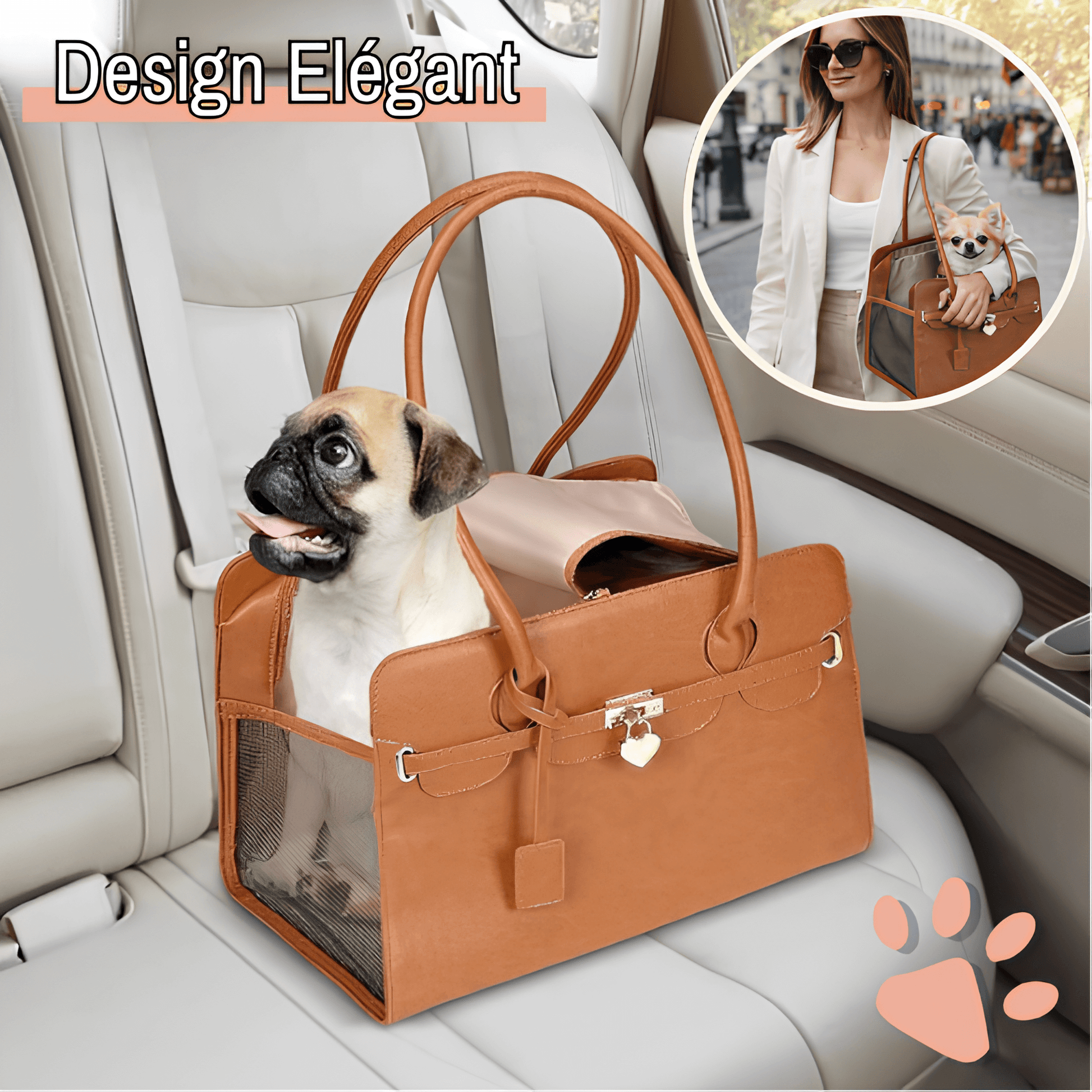 Sac à dos en maille à fermeture éclair pour animau... – Grandado Sac à dos en maille à fermeture éclair pour animau... – Grandado