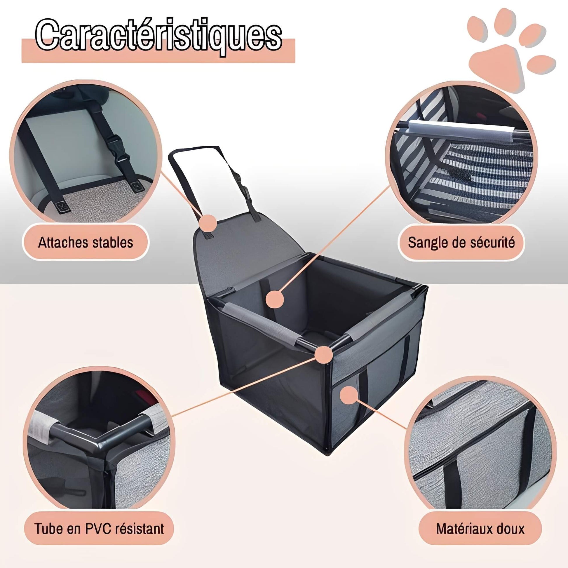 siege auto pour chien la niche de jules JuJuDriveSeat caracteristiques