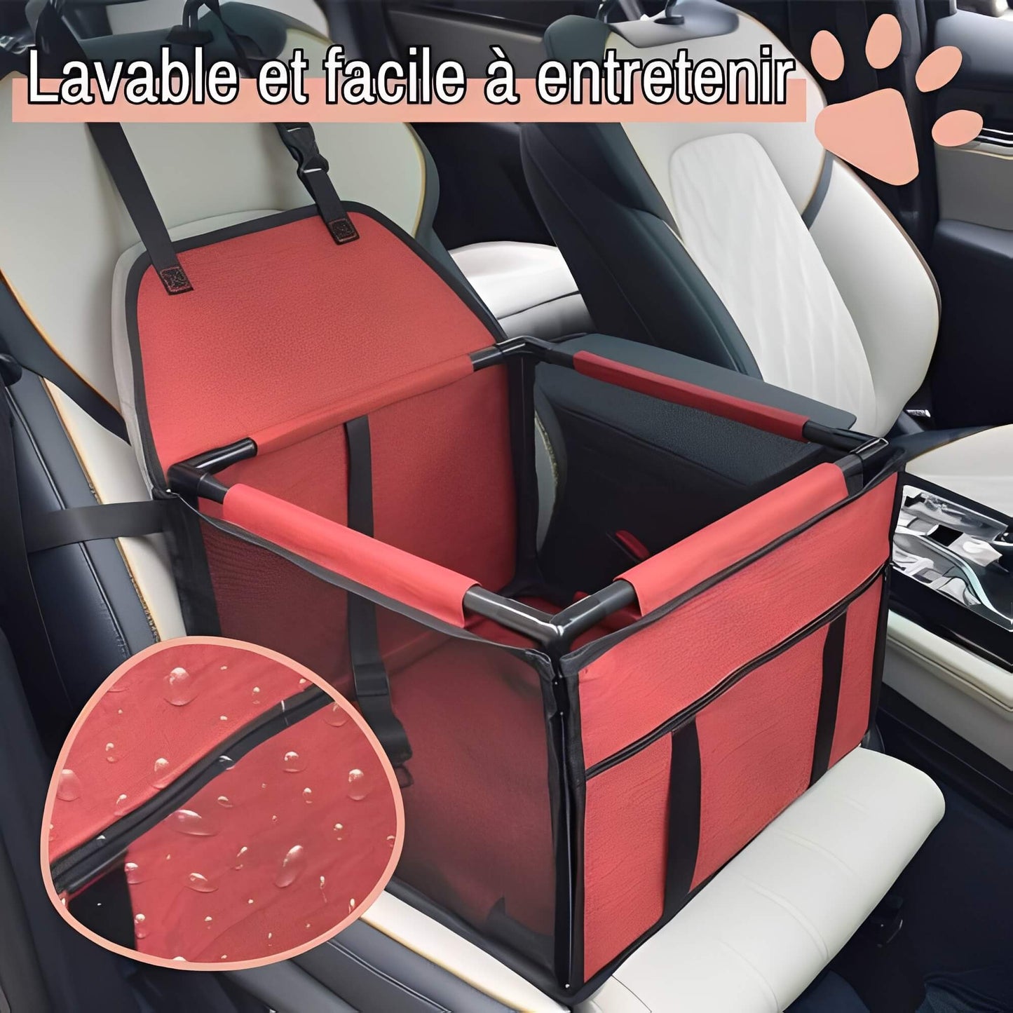 siege auto pour chien la niche de jules JuJuDriveSeat lavable et facile a entretenir