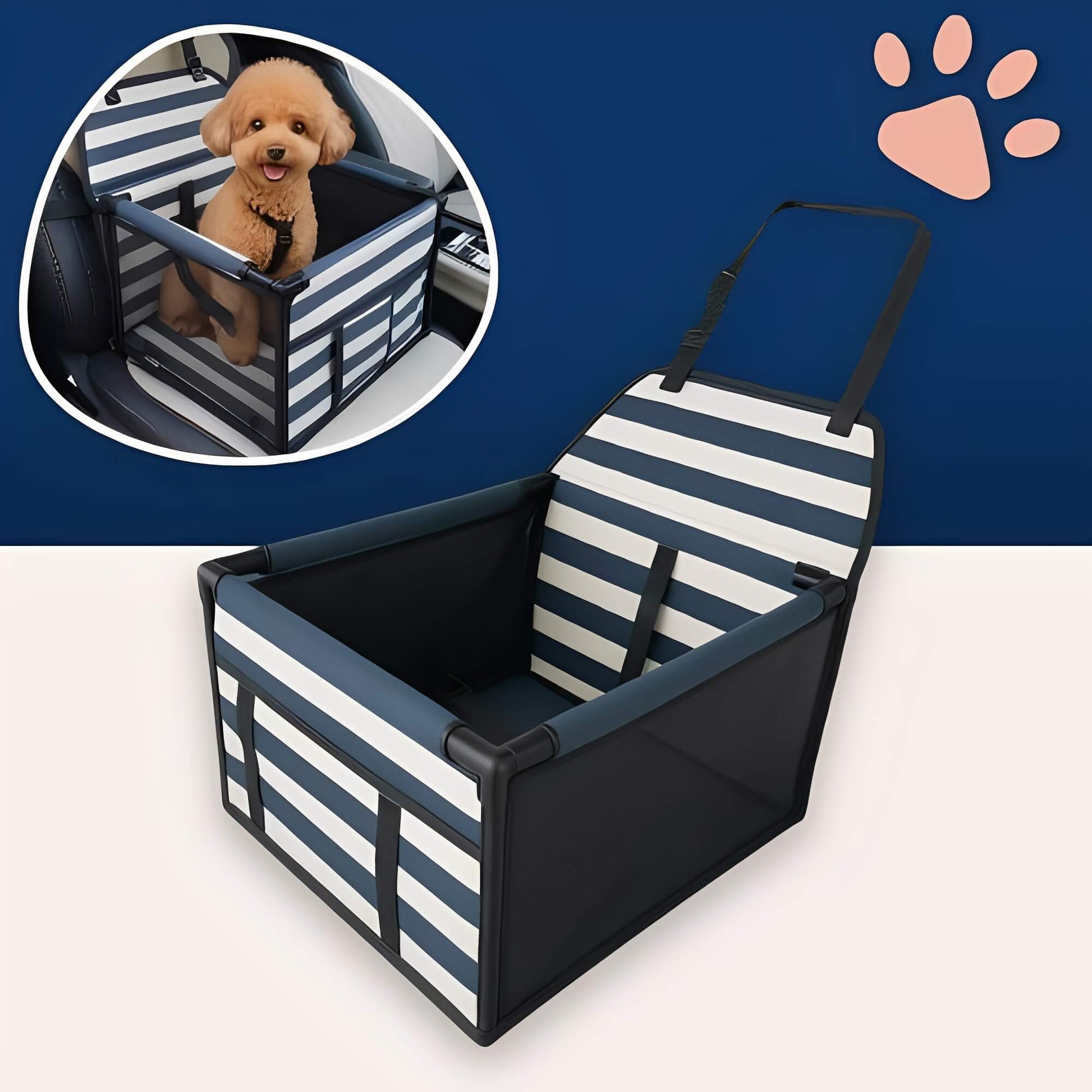 siege auto pour chien la niche de jules JuJuDriveSeat variante marine