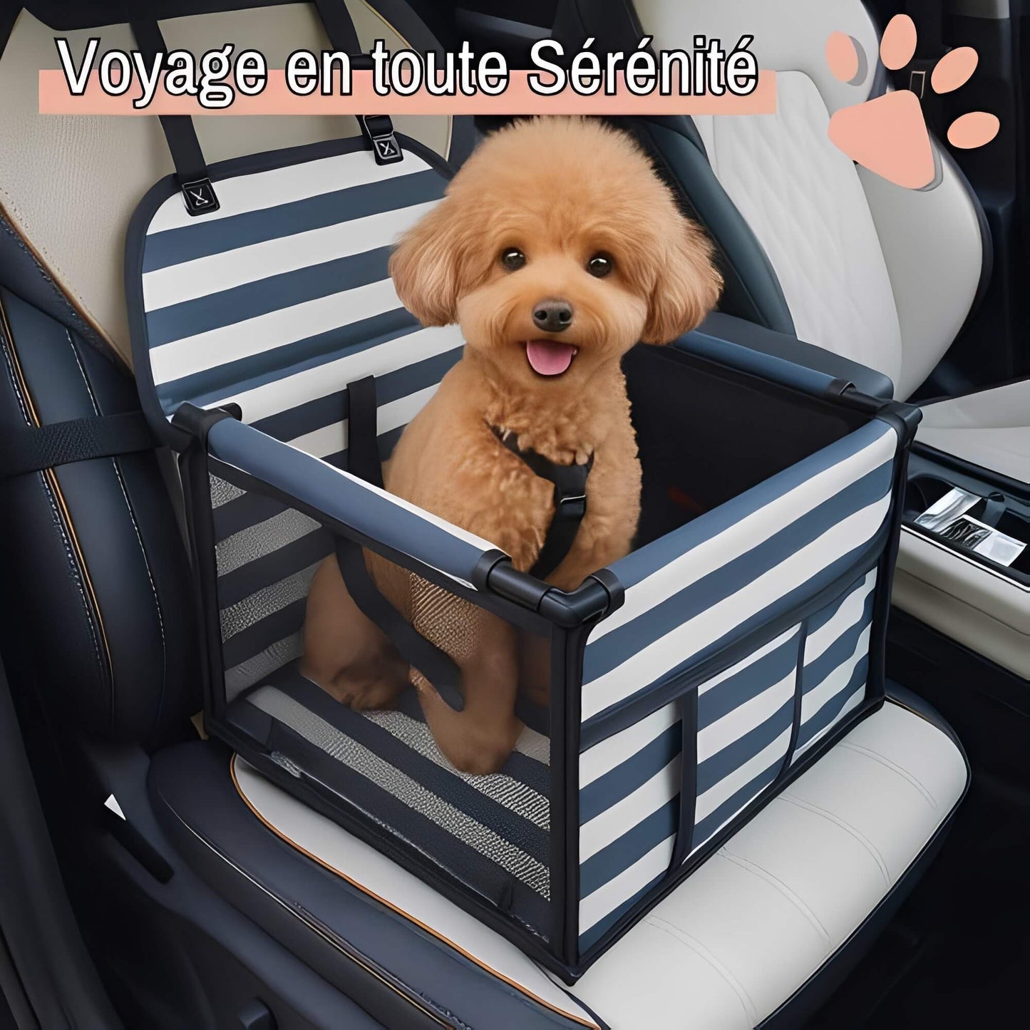 siege auto pour chien la niche de jules JuJuDriveSeat voyage en toute serenite